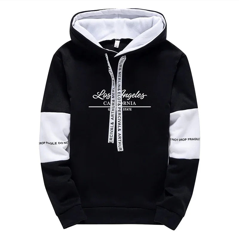 Men's Casual Hooded Tracksuit comfortable Spring Hot Sale quality Print Single Sweatshirt & Sweatpants Outdoor Sports Daily Wear
