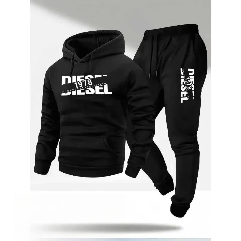 Autumn and winter new hooded sweatshirt sportswear fashion sports hooded sweatshirt casual sweatshirt and pants two in one